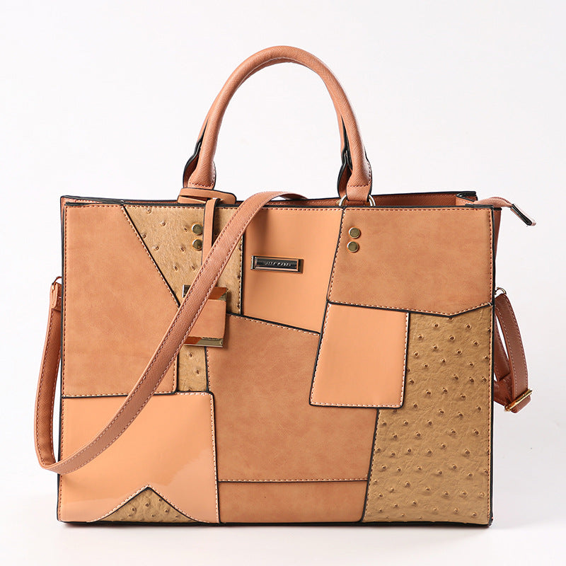Wholesale PU Stitching Shoulder Bag
